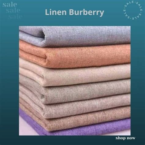 kain linen burberry adalah|jenis kain linen.